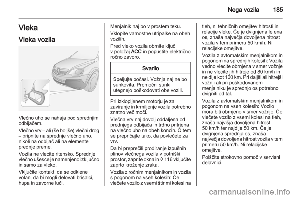 OPEL ANTARA 2011 Uporabniški priročnik OPEL ANTARA 2011 Uporabniški priročnik