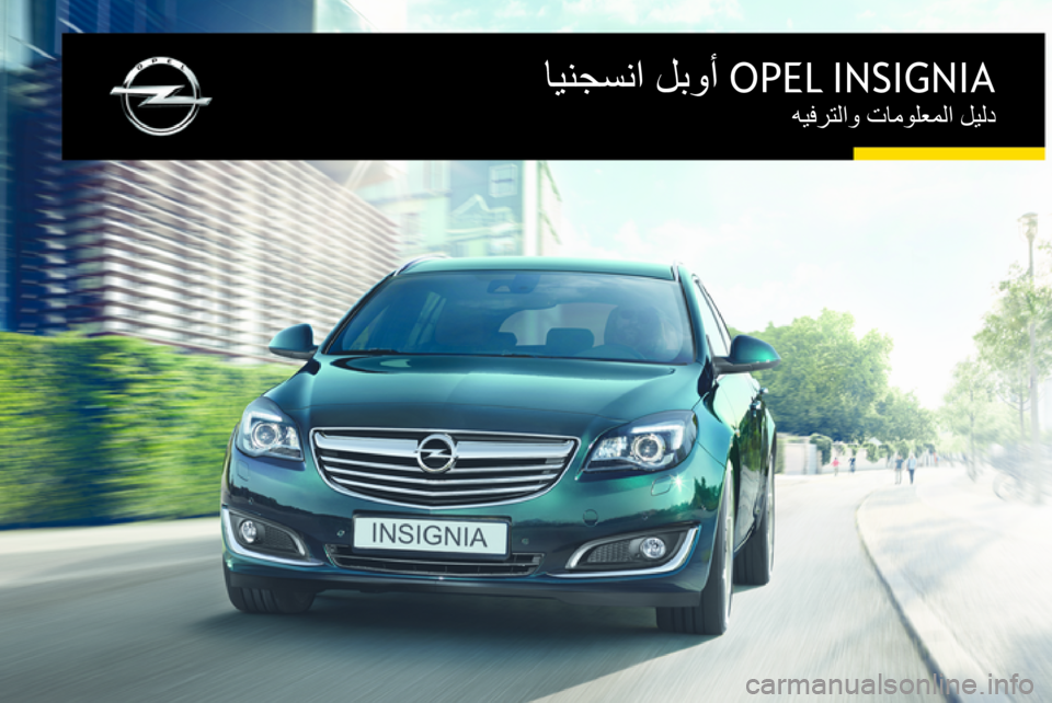 OPEL INSIGNIA 2015.5  دليل المعلومات والترفيه OPEL INSIGNIA