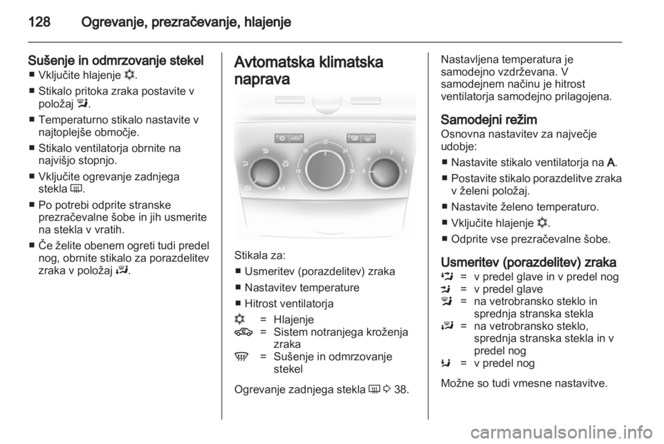 OPEL ASTRA H 2013 Uporabniški priročnik OPEL ASTRA H 2013 Uporabniški priročnik