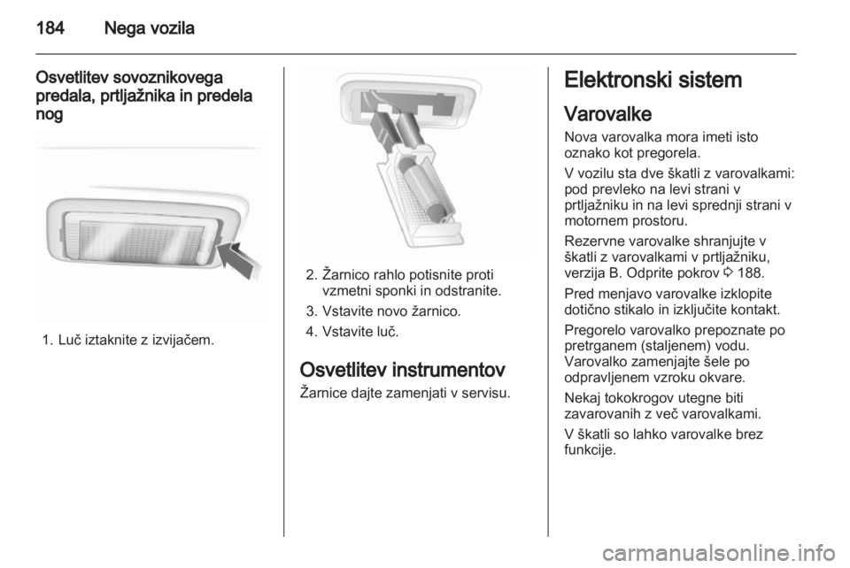 OPEL ASTRA H 2013  Uporabniški priročnik 