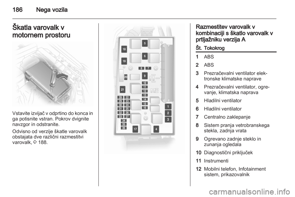 OPEL ASTRA H 2013  Uporabniški priročnik 