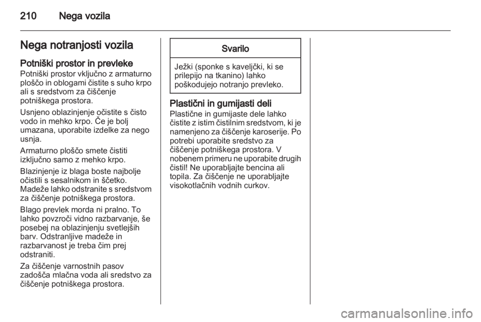 OPEL ASTRA H 2013  Uporabniški priročnik 