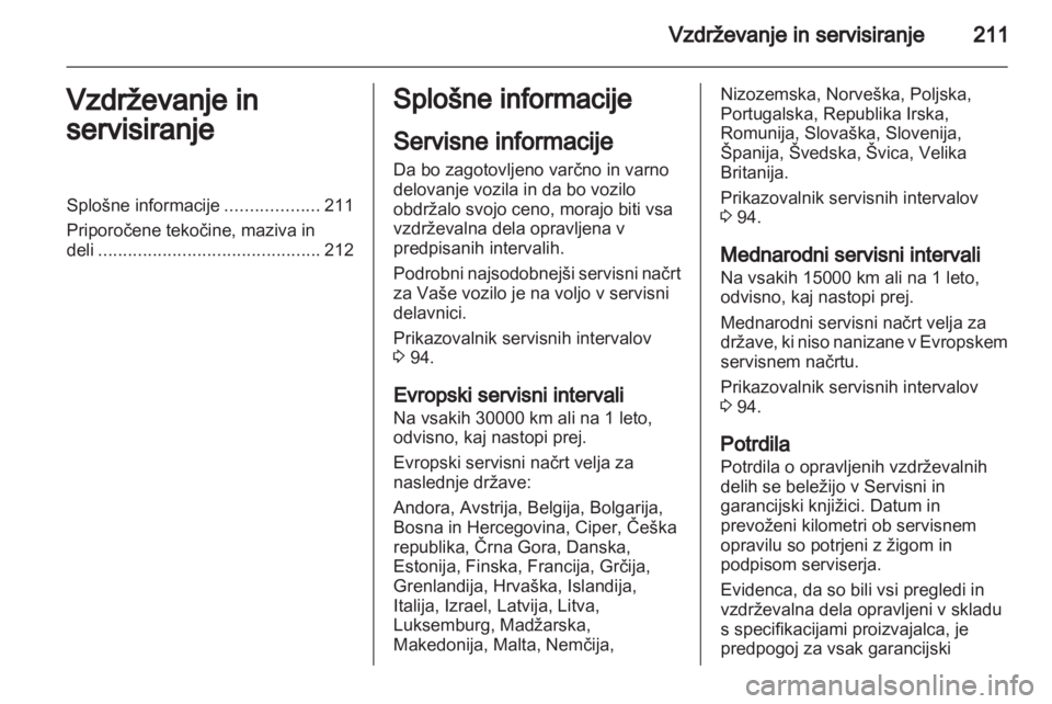 OPEL ASTRA H 2013  Uporabniški priročnik 