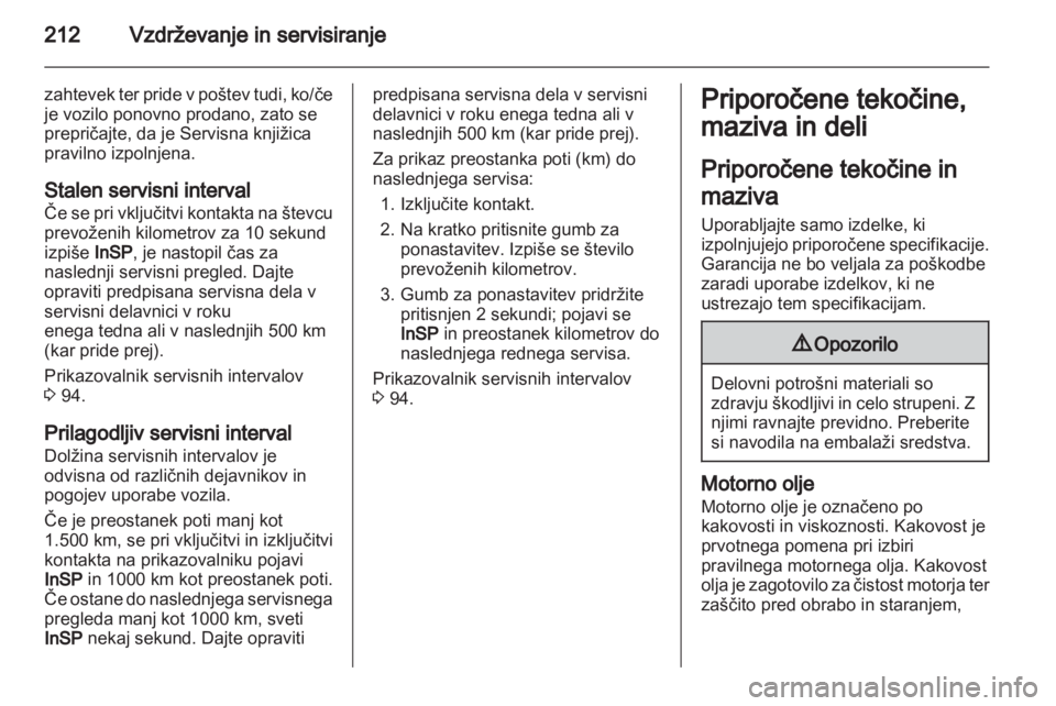 OPEL ASTRA H 2013  Uporabniški priročnik 