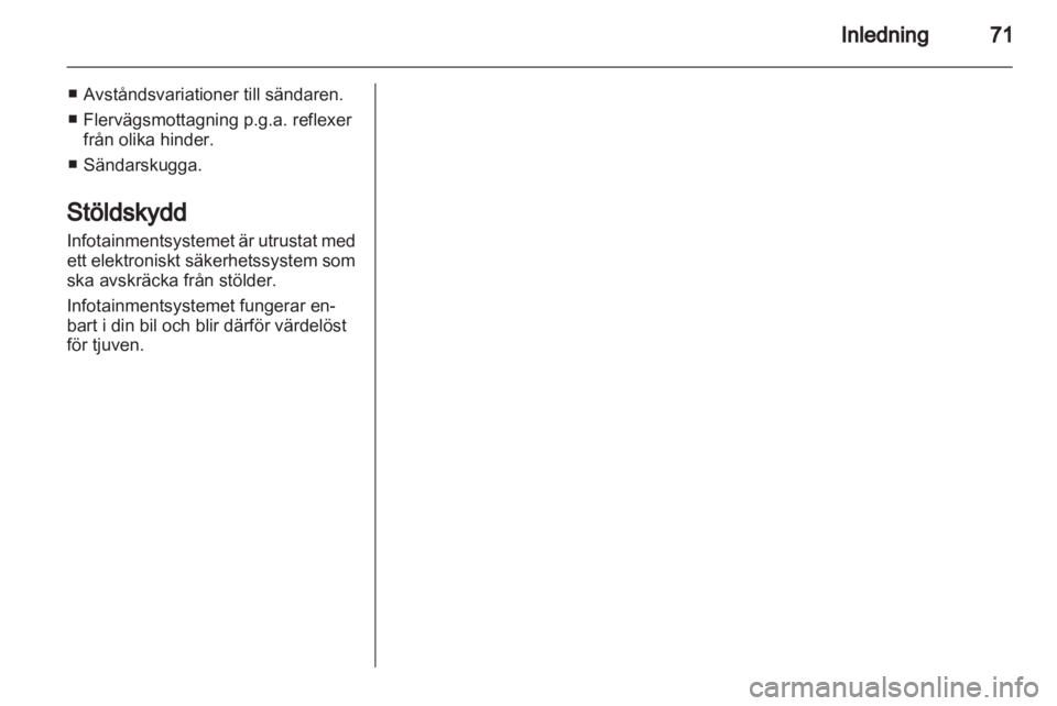 OPEL COMBO 2011 Handbok för infotainmentsystem OPEL COMBO 2011 Handbok för infotainmentsystem