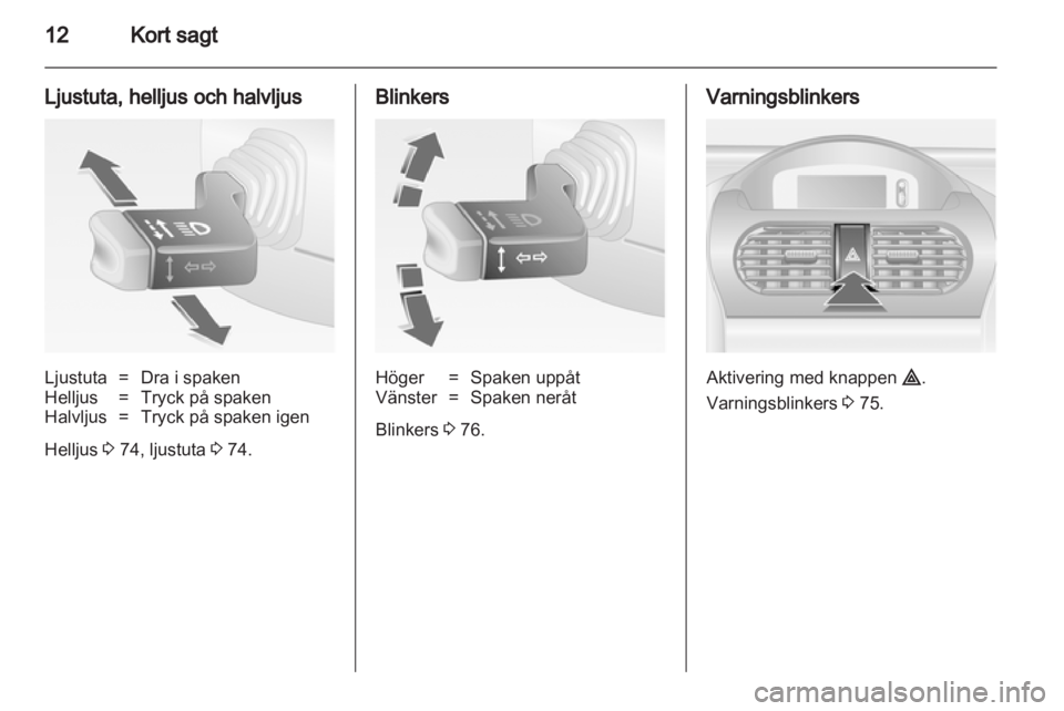 OPEL COMBO 2011  Instruktionsbok 