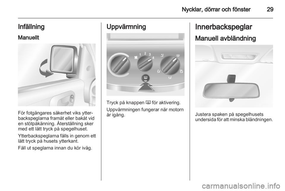 OPEL COMBO 2011  Instruktionsbok 