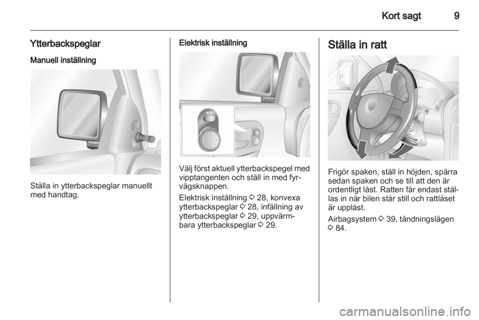 OPEL COMBO 2011  Instruktionsbok 