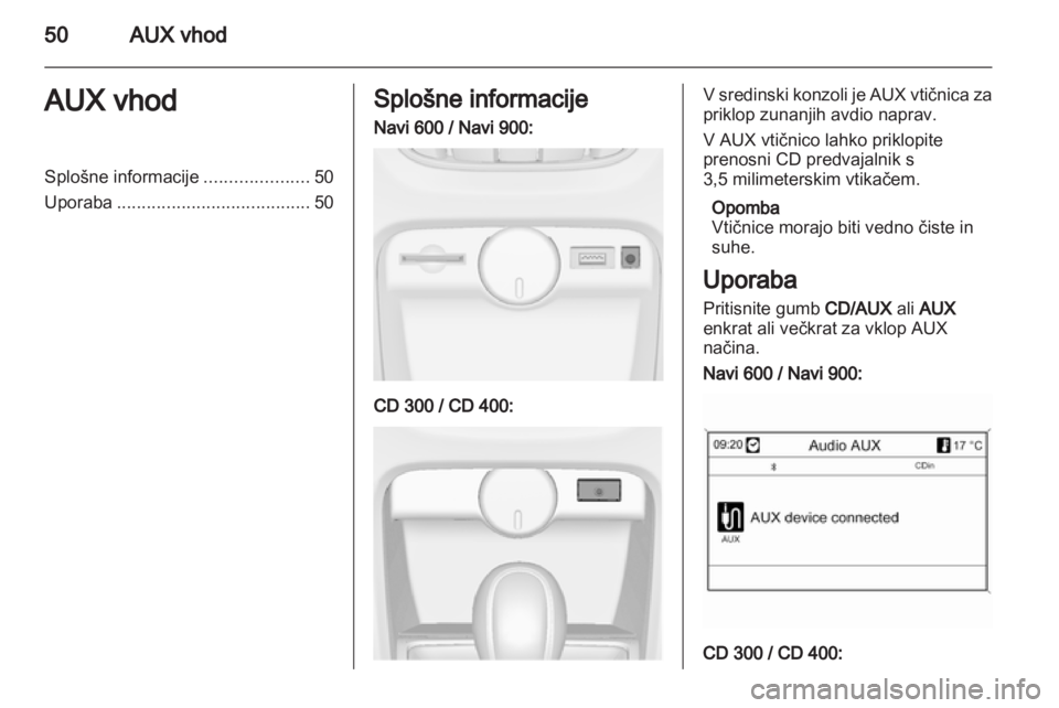 OPEL ASTRA J 2012  Navodila za uporabo Infotainment sistema 