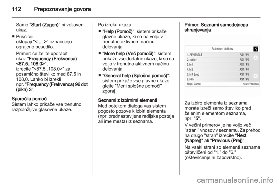 OPEL ASTRA J 2013 Navodila za uporabo Infotainment sistema OPEL ASTRA J 2013 Navodila za uporabo Infotainment sistema