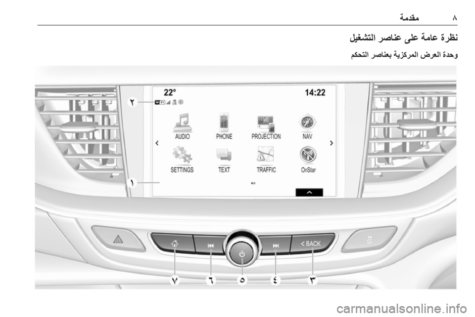 OPEL INSIGNIA BREAK 2017.75  دليل المعلومات والترفيه ٨