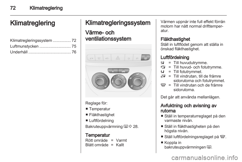 OPEL COMBO D 2012 Instruktionsbok OPEL COMBO D 2012 Instruktionsbok