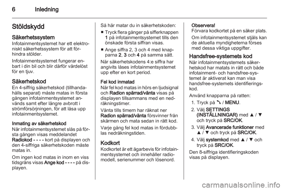 OPEL COMBO D 2013  Handbok för infotainmentsystem 