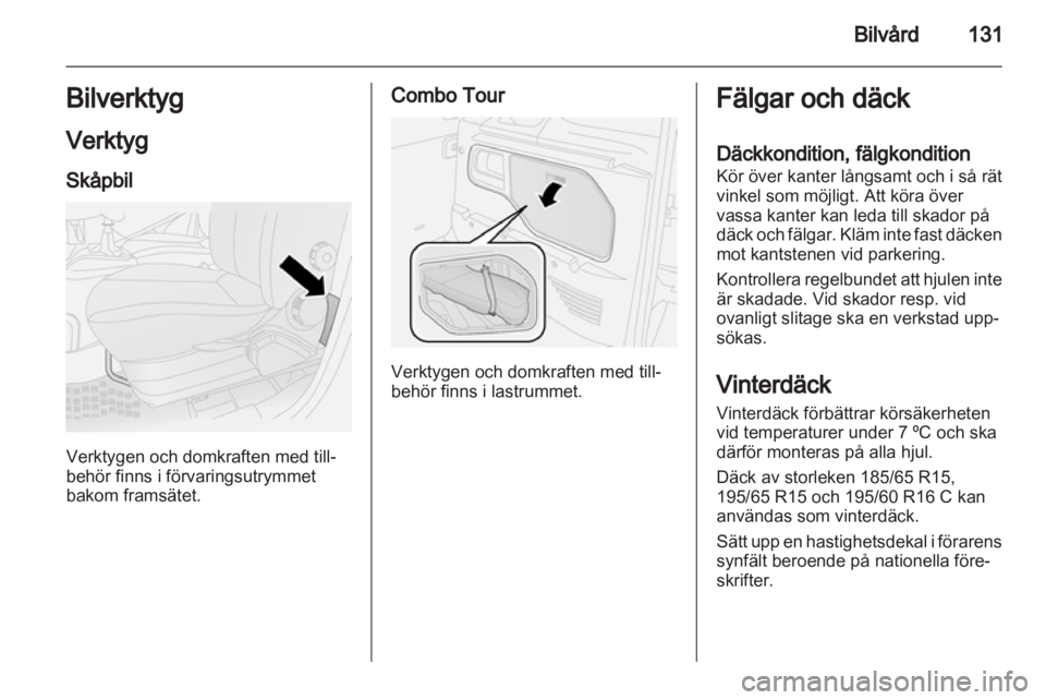 OPEL COMBO D 2013  Instruktionsbok 