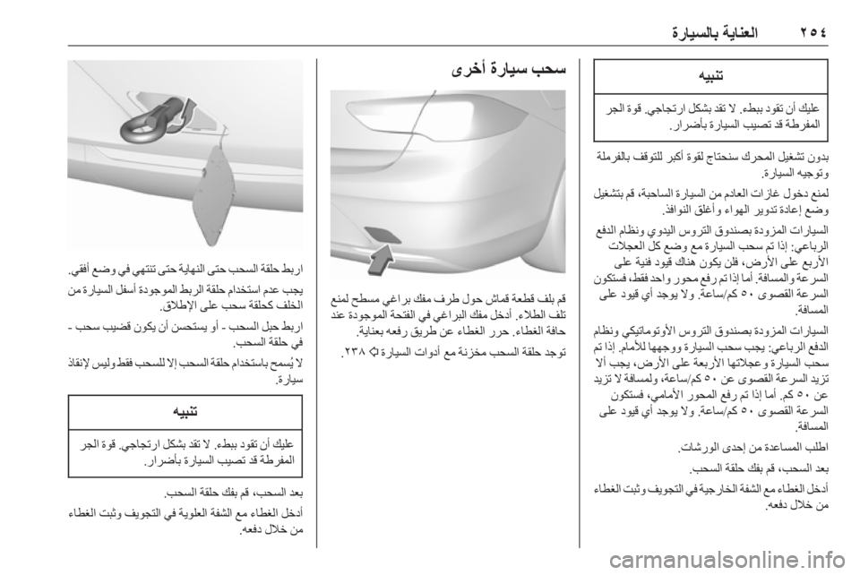 OPEL INSIGNIA BREAK 2019  دليل التشغيل ٢٥٤