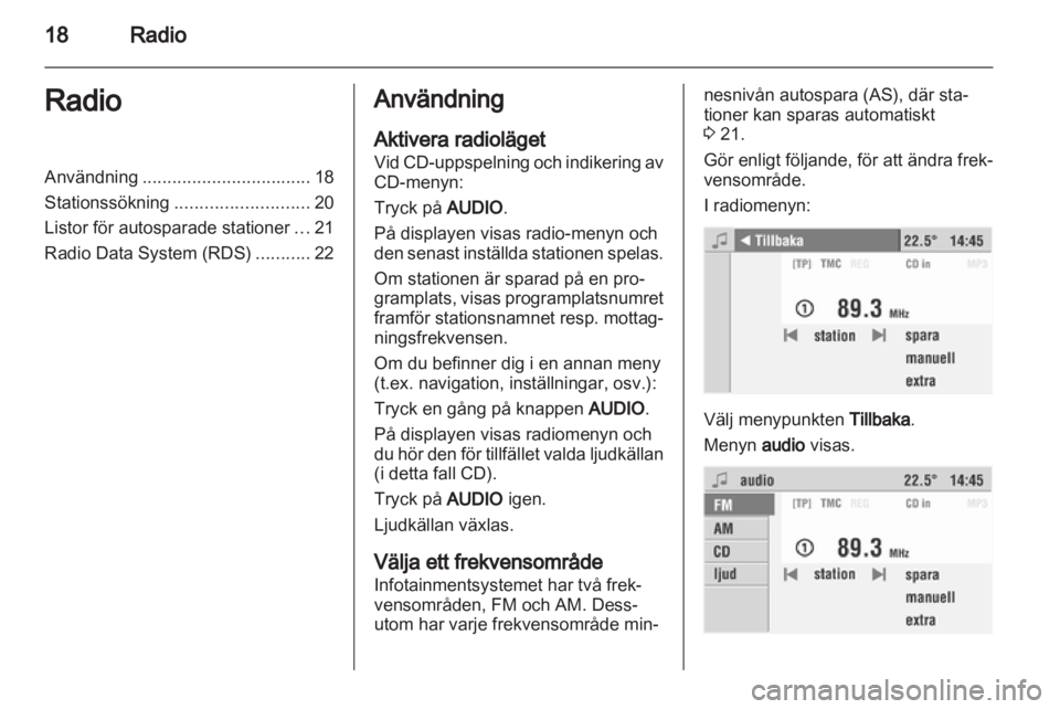 OPEL CORSA 2010.5 Handbok för infotainmentsystem OPEL CORSA 2010.5 Handbok för infotainmentsystem