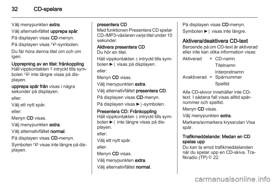 OPEL CORSA 2010.5 Handbok för infotainmentsystem OPEL CORSA 2010.5 Handbok för infotainmentsystem