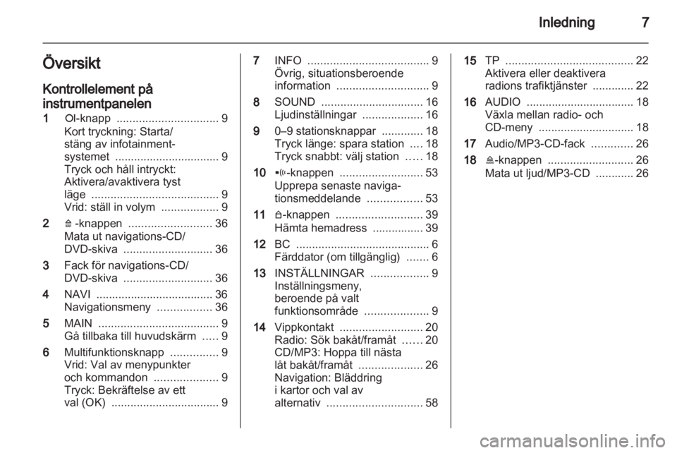 OPEL CORSA 2010.5  Handbok för infotainmentsystem 