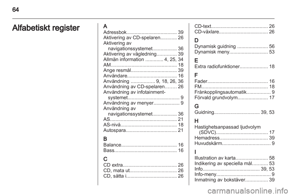 OPEL CORSA 2010.5 Handbok för infotainmentsystem OPEL CORSA 2010.5 Handbok för infotainmentsystem