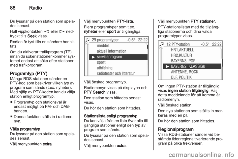 OPEL CORSA 2010.5 Handbok för infotainmentsystem OPEL CORSA 2010.5 Handbok för infotainmentsystem
