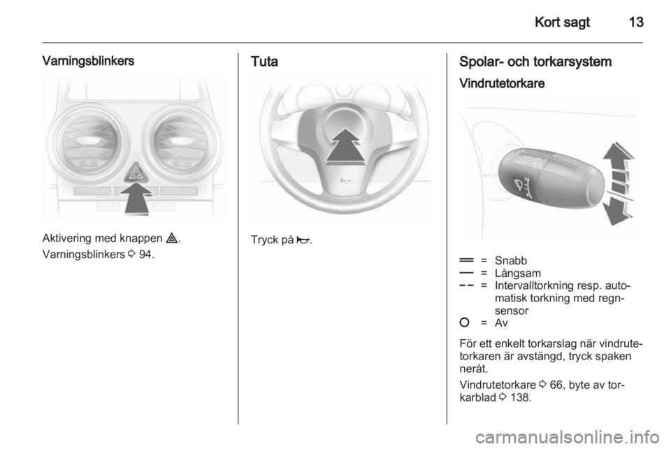 OPEL CORSA 2010.5 Instruktionsbok OPEL CORSA 2010.5 Instruktionsbok