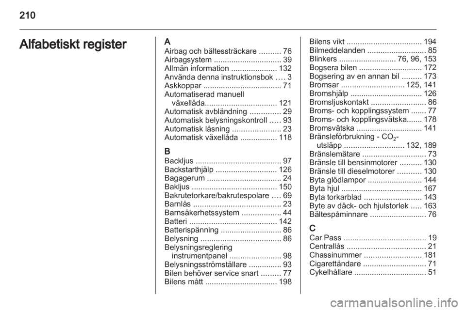OPEL CORSA 2011 Instruktionsbok OPEL CORSA 2011 Instruktionsbok