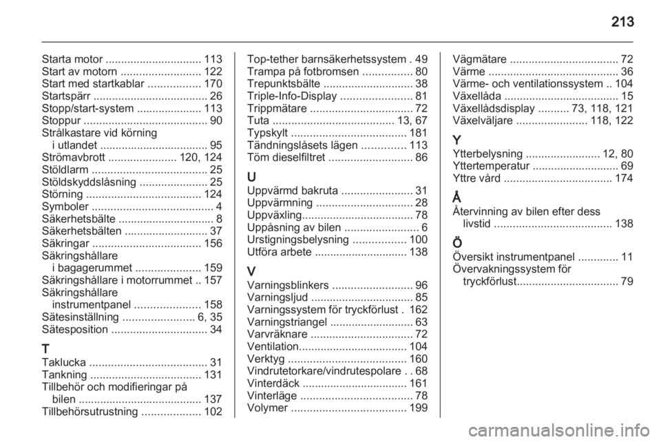 OPEL CORSA 2011  Instruktionsbok 