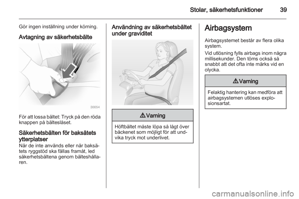 OPEL CORSA 2011  Instruktionsbok 