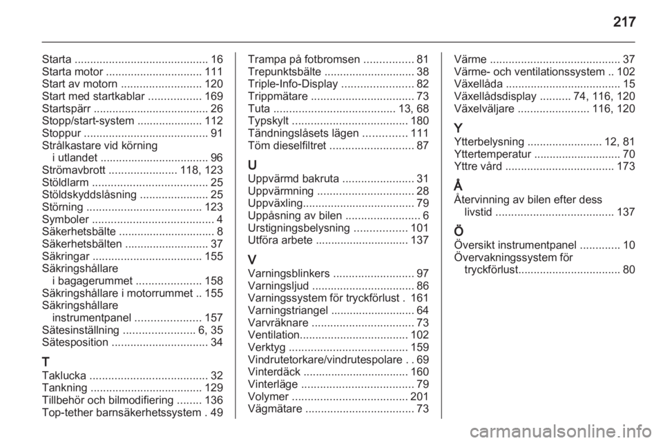 OPEL CORSA 2011.5 Instruktionsbok OPEL CORSA 2011.5 Instruktionsbok