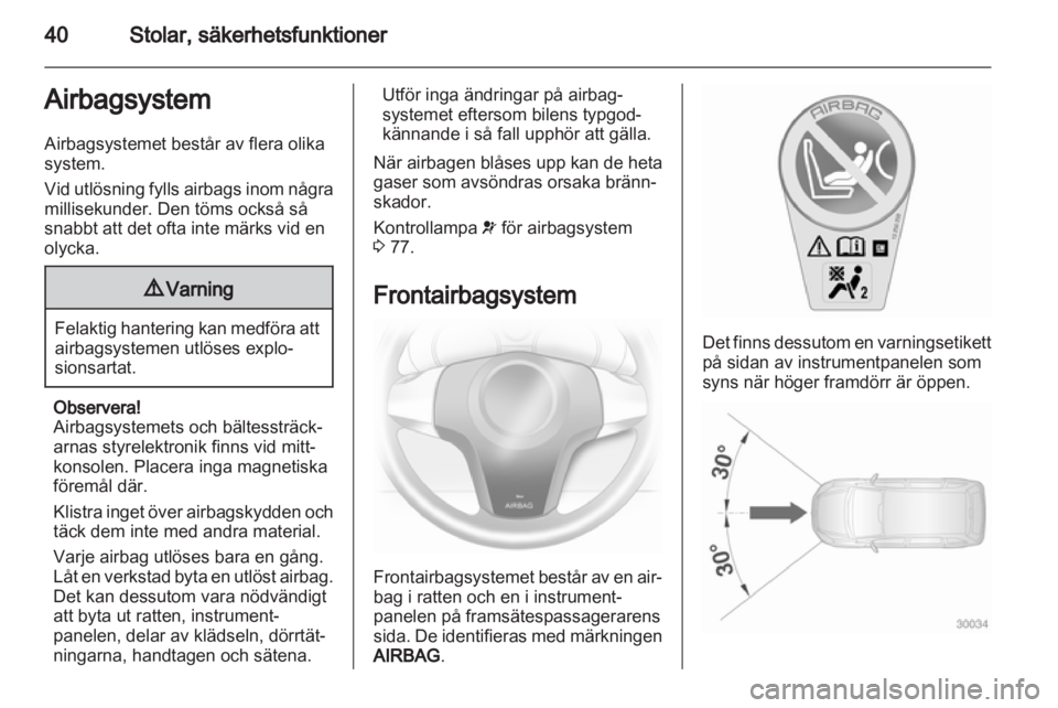 OPEL CORSA 2011.5 Instruktionsbok OPEL CORSA 2011.5 Instruktionsbok