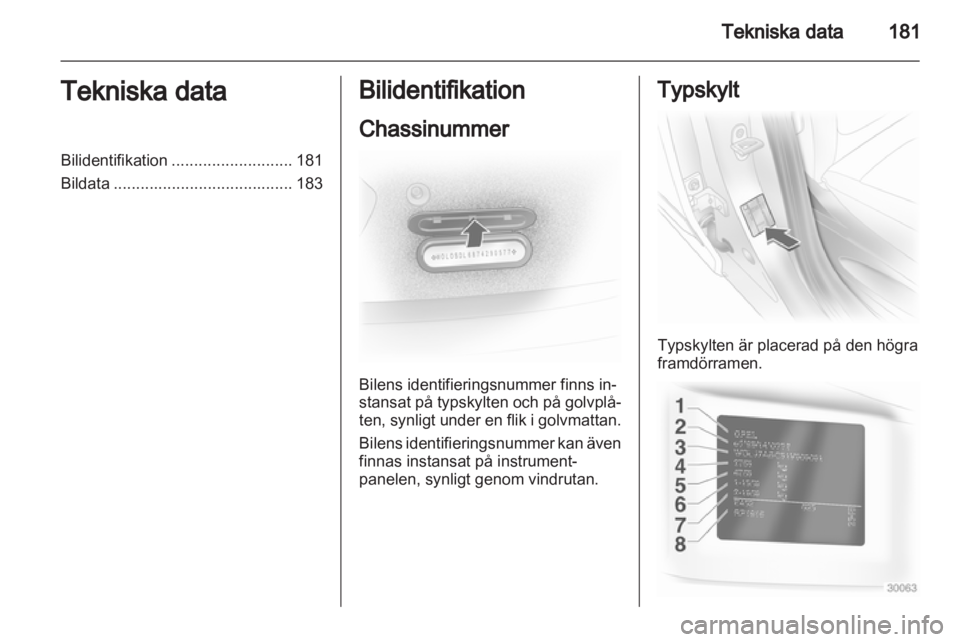 OPEL CORSA 2012  Instruktionsbok 