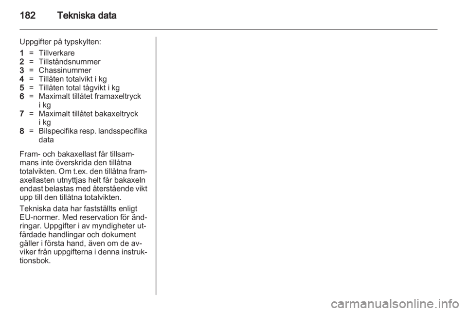 OPEL CORSA 2012  Instruktionsbok 