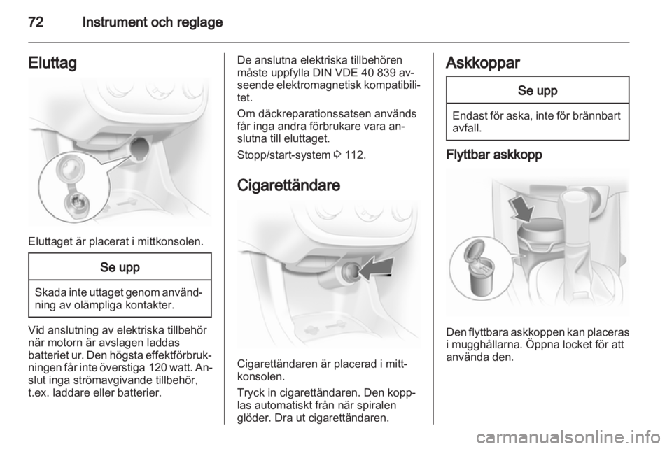 OPEL CORSA 2012 Instruktionsbok OPEL CORSA 2012 Instruktionsbok