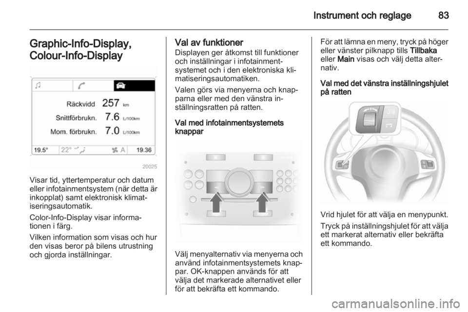 OPEL CORSA 2012 Instruktionsbok OPEL CORSA 2012 Instruktionsbok
