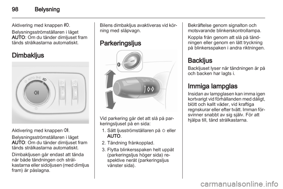 OPEL CORSA 2012 Instruktionsbok OPEL CORSA 2012 Instruktionsbok