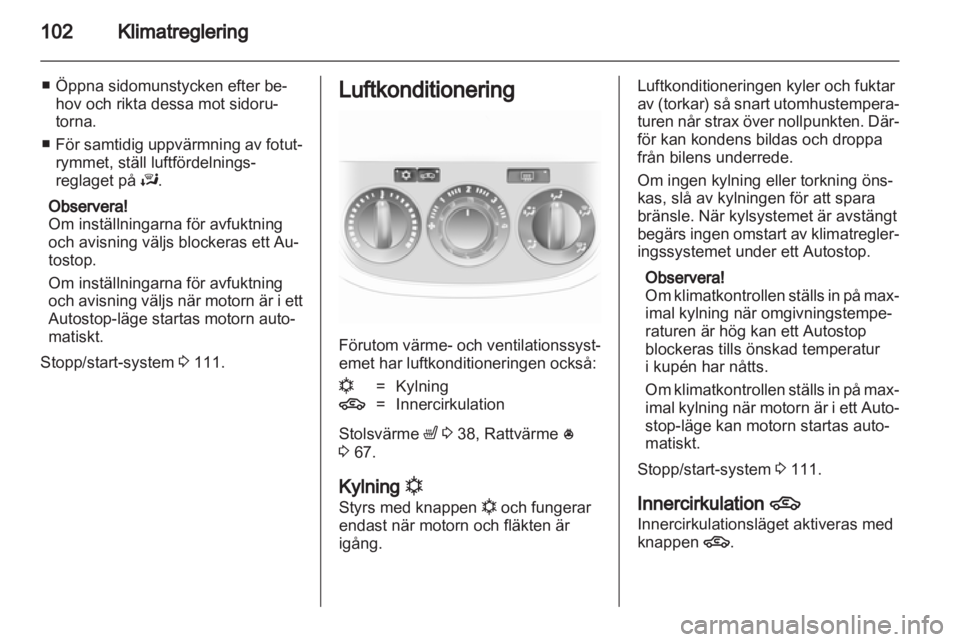 OPEL CORSA 2012.5 Instruktionsbok OPEL CORSA 2012.5 Instruktionsbok