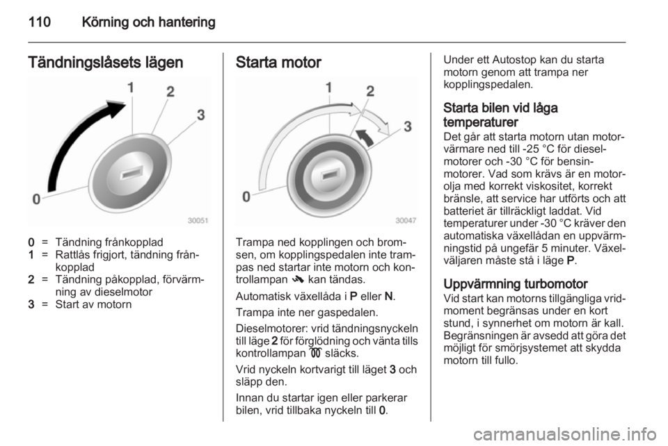 OPEL CORSA 2012.5 Instruktionsbok OPEL CORSA 2012.5 Instruktionsbok