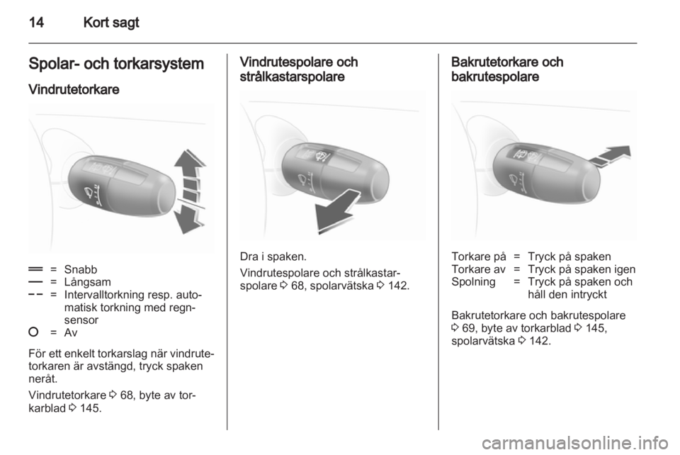 OPEL CORSA 2012.5  Instruktionsbok 