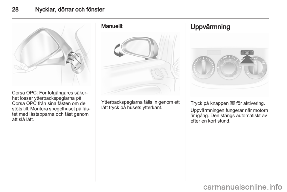 OPEL CORSA 2012.5 Instruktionsbok OPEL CORSA 2012.5 Instruktionsbok