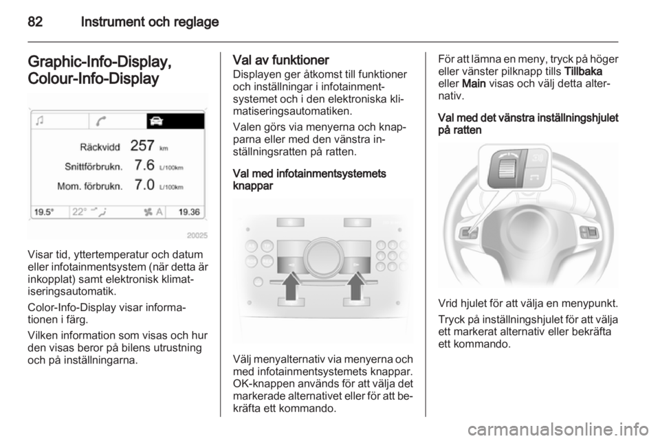 OPEL CORSA 2012.5  Instruktionsbok 