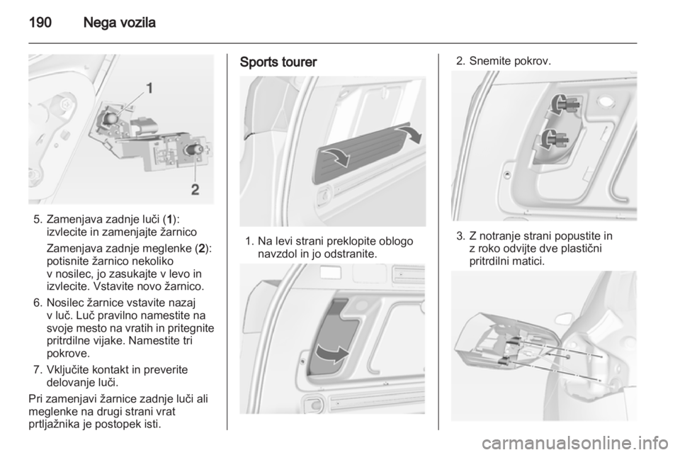 OPEL ASTRA J HB5 & ST 2012 Uporabniški priročnik OPEL ASTRA J HB5 & ST 2012 Uporabniški priročnik