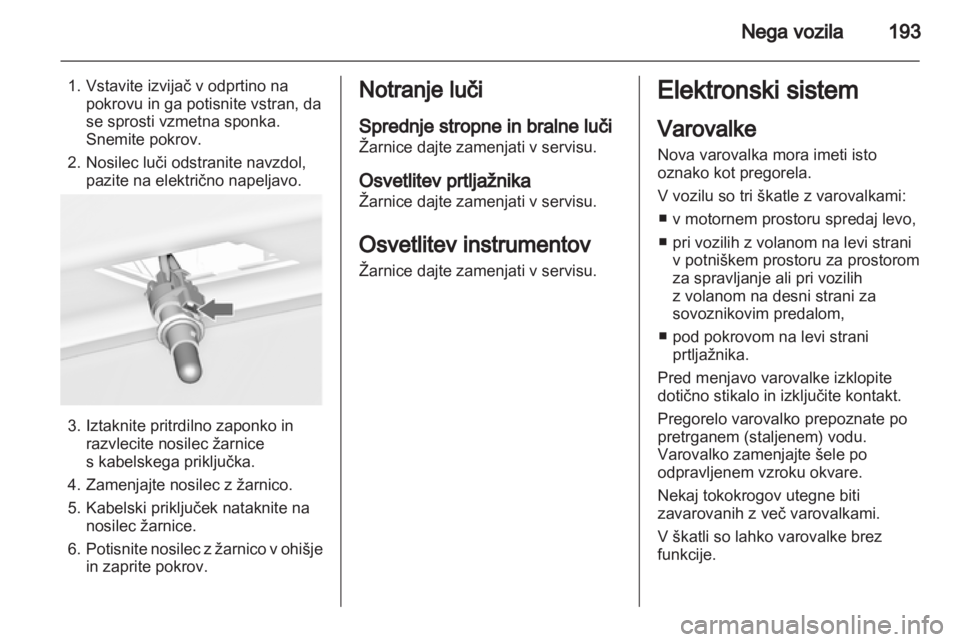 OPEL ASTRA J HB5 & ST 2012 Uporabniški priročnik OPEL ASTRA J HB5 & ST 2012 Uporabniški priročnik