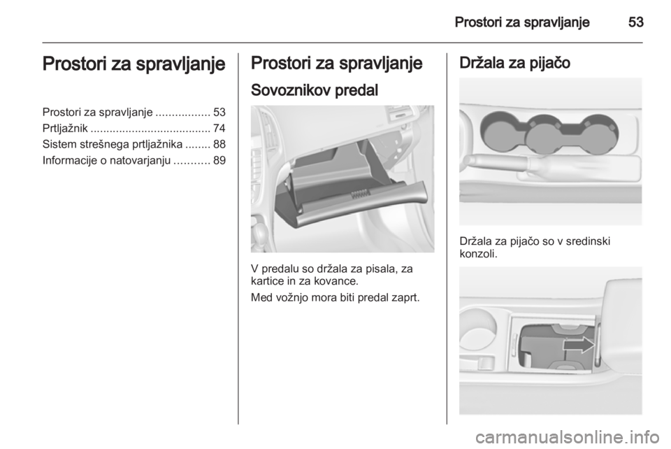 OPEL ASTRA J HB5 & ST 2012 Uporabniški priročnik OPEL ASTRA J HB5 & ST 2012 Uporabniški priročnik