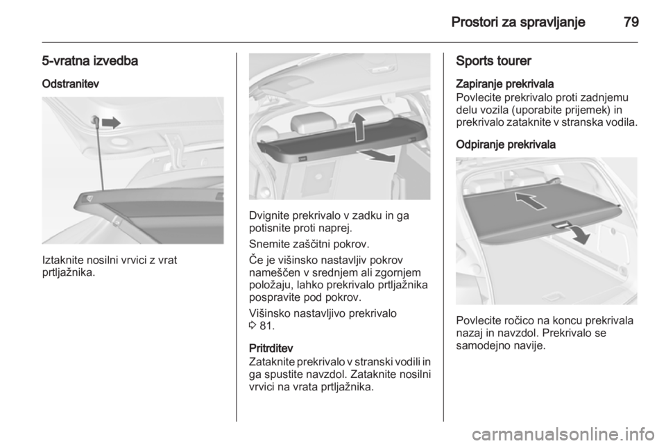 OPEL ASTRA J HB5 & ST 2012 Uporabniški priročnik OPEL ASTRA J HB5 & ST 2012 Uporabniški priročnik