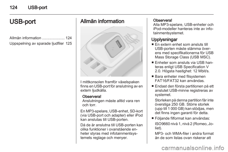 OPEL CORSA 2013 Handbok för infotainmentsystem OPEL CORSA 2013 Handbok för infotainmentsystem