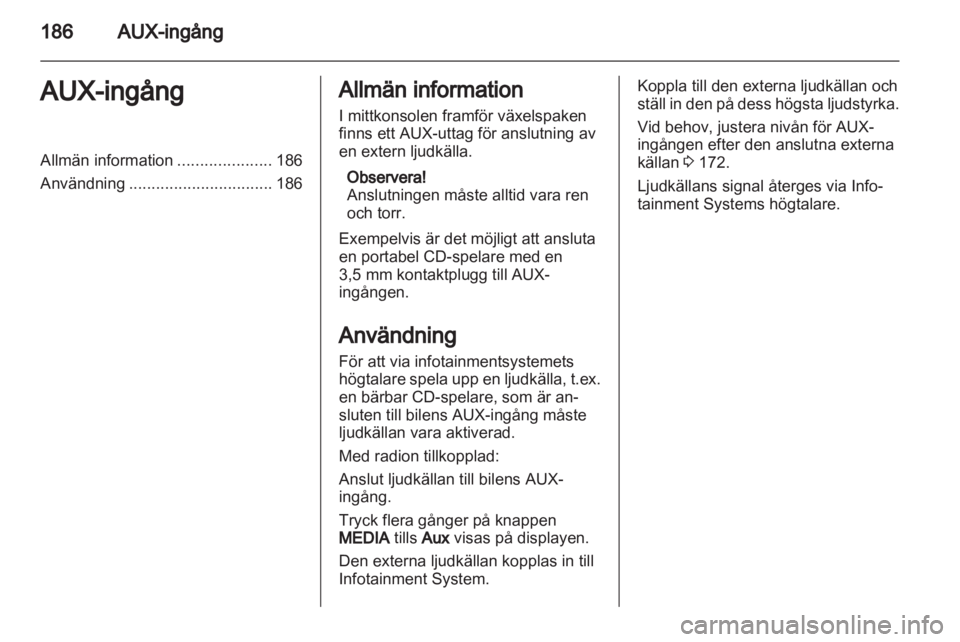OPEL CORSA 2013  Handbok för infotainmentsystem 