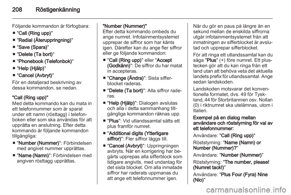 OPEL CORSA 2013  Handbok för infotainmentsystem 