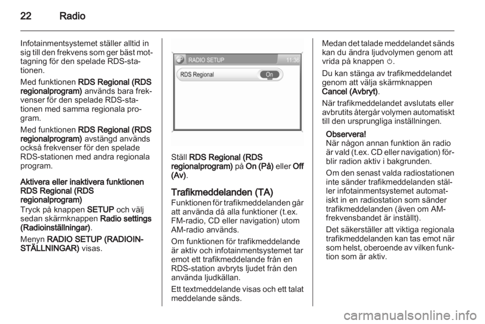 OPEL CORSA 2013 Handbok för infotainmentsystem OPEL CORSA 2013 Handbok för infotainmentsystem