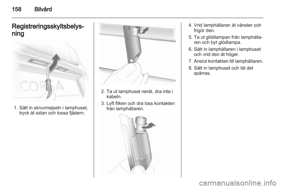 OPEL CORSA 2013  Instruktionsbok 