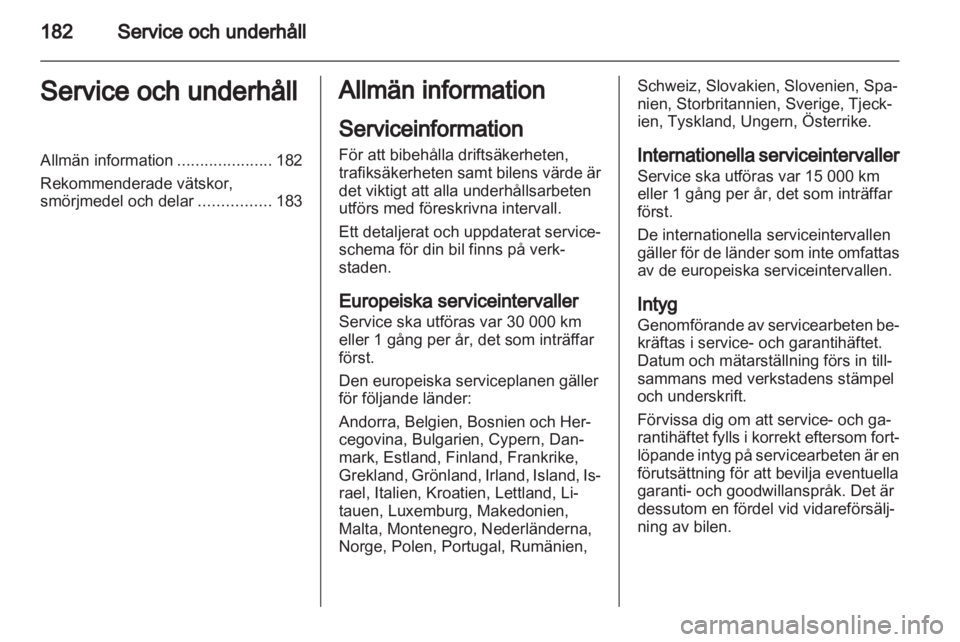 OPEL CORSA 2013  Instruktionsbok 